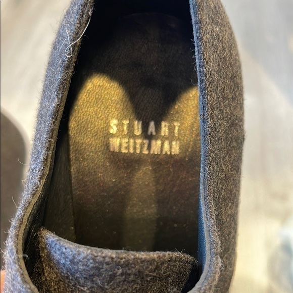Stuart Weitzman Tweed heels Booties Grey Size 9 - Picture 2 of 12